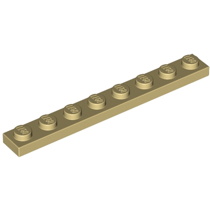 LEGO Parts~ Plate 1 x 8 TAN 3460 6
