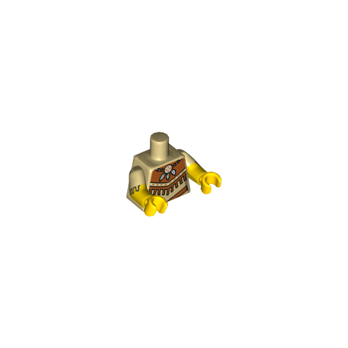 lego minifigure tan torso