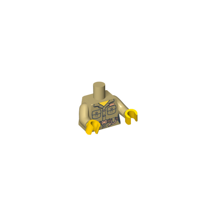 lego minifigure tan torso