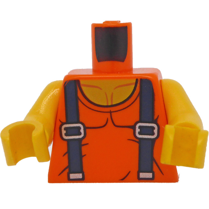LEGO Tank Top Torso with Dark Blue Suspenders (76382) Brick Owl