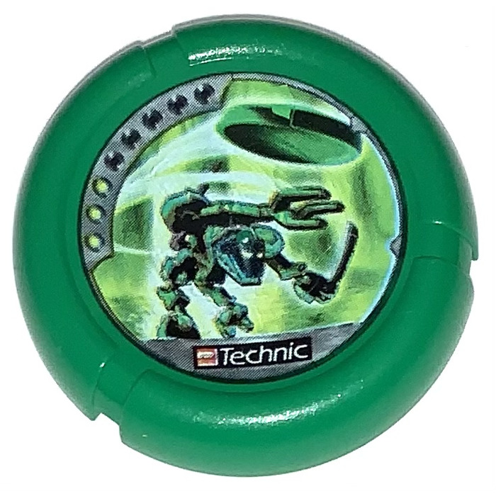 LEGO Technic Bionicle Weapon Throwing Disc with Amazon / Jungle, 3 pips ...