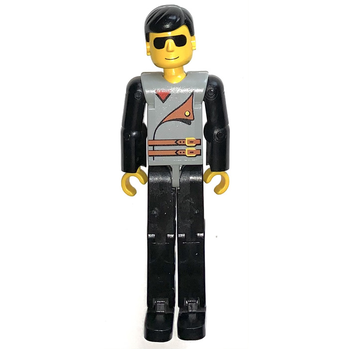 Rundt og rundt oversvømmelse Psykologisk LEGO Technic Figure Black Legs, Light Gray Top with 2 Brown Belts, Black  Arms Technic Figure | Brick Owl - LEGO Marketplace