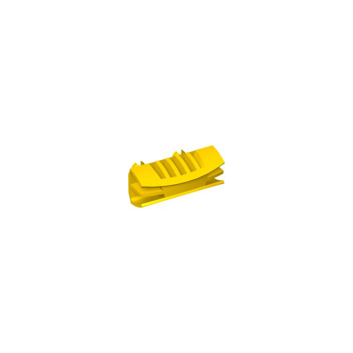 Grille 1 x 4 with 2 Pins in Red Technic Lego part no 30622