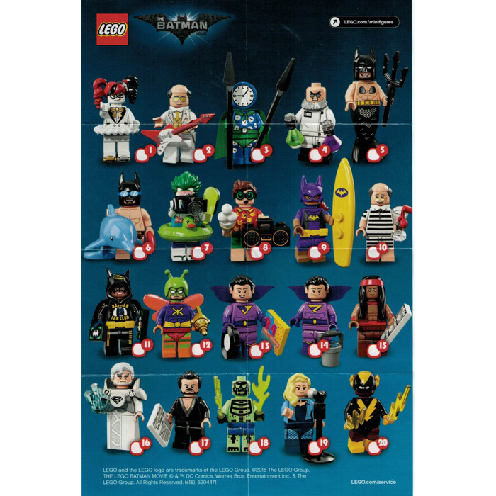 LEGO The Batman Movie Series 2 Minifigures Random bag Set 71020 0 Instructions