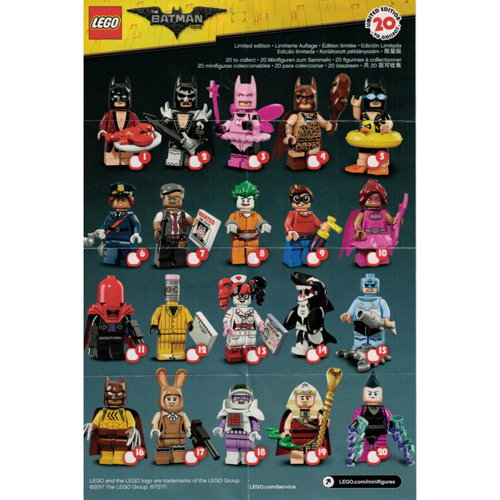 LEGO The Batman Movie Collectible Minifigures Complete Set of 20 (71017) 