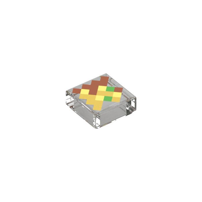 LEGO Tile 1 x 1 with Pixelated Totem of Undying with Groove (3070