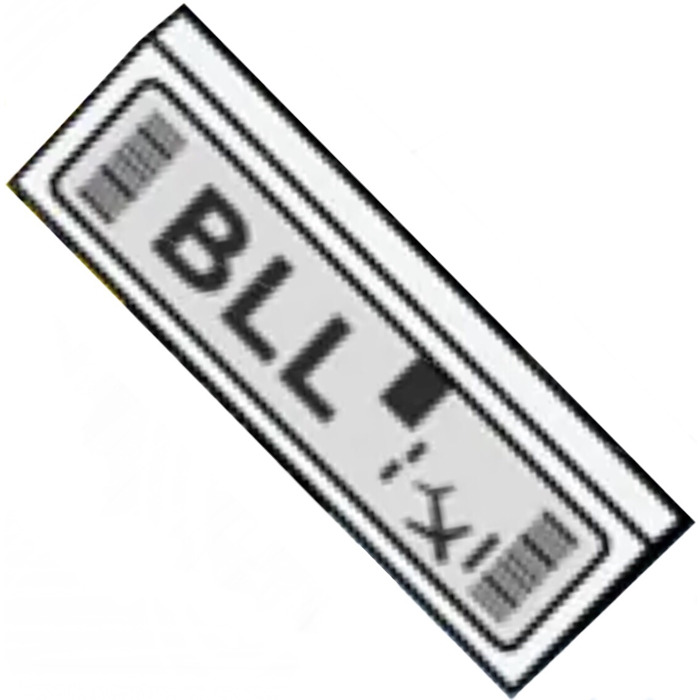 LEGO Tile 1 x 3 with 'BLL', Barcodes and Airplane Sticker (63864 ...