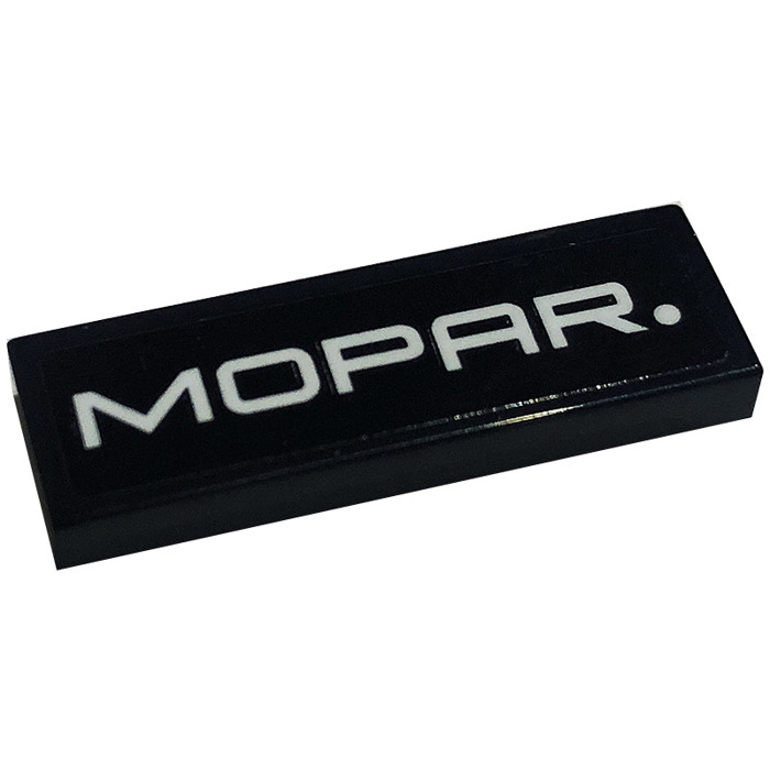 LEGO Tile 1 x 3 with 'MOPAR.' Sticker (63864) | Brick Owl - LEGO ...