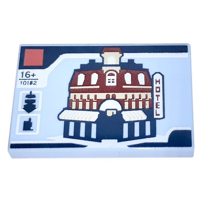LEGO Tile 2 x 3 with LEGO-Set 