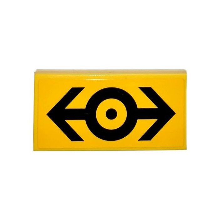 LEGO Tile 2 x 4 with Transport Symbol Sticker (87079) | Brick Owl ...