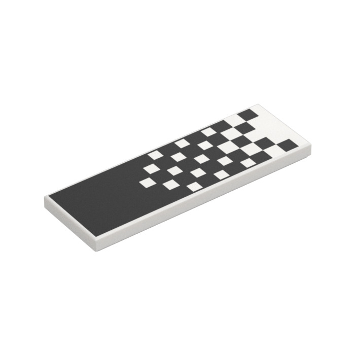 LEGO Tile 2 x 6 with Black Checkered Pattern (69729) | Brick Owl - LEGO ...