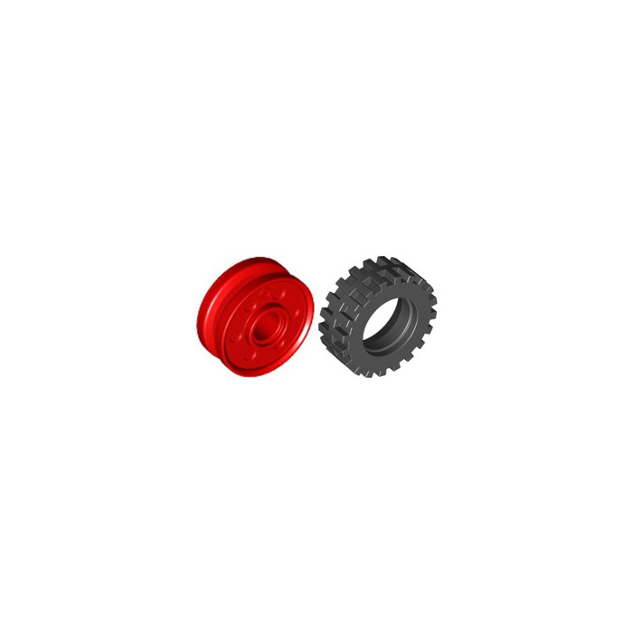 LEGO Tire Ø 30.4 X 11 with Band Around Center of Tread with Rim Narrow ...