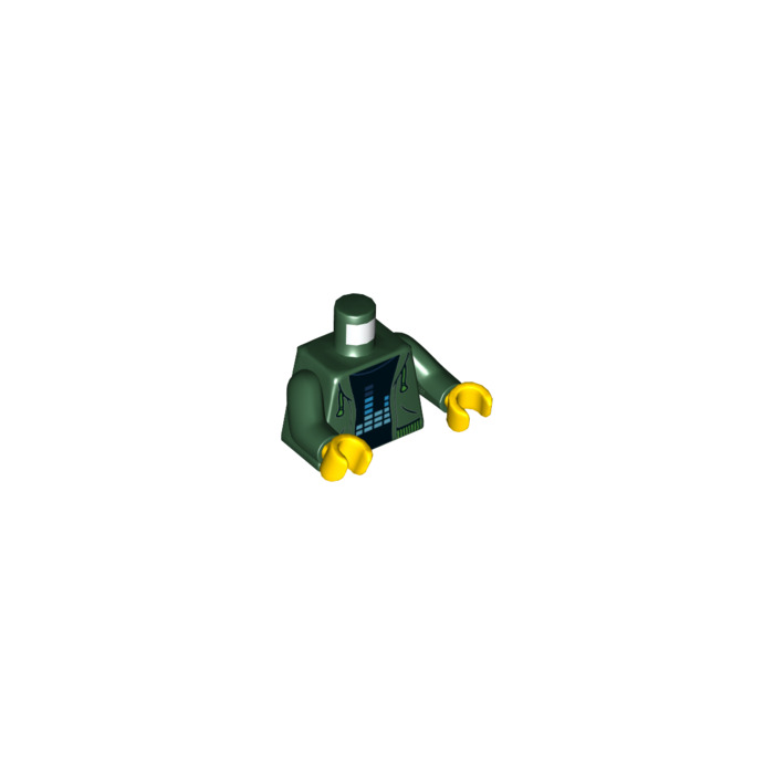 LEGO Torso with Hoodie over Black Shirt with Equalizer Bars (76382 ...