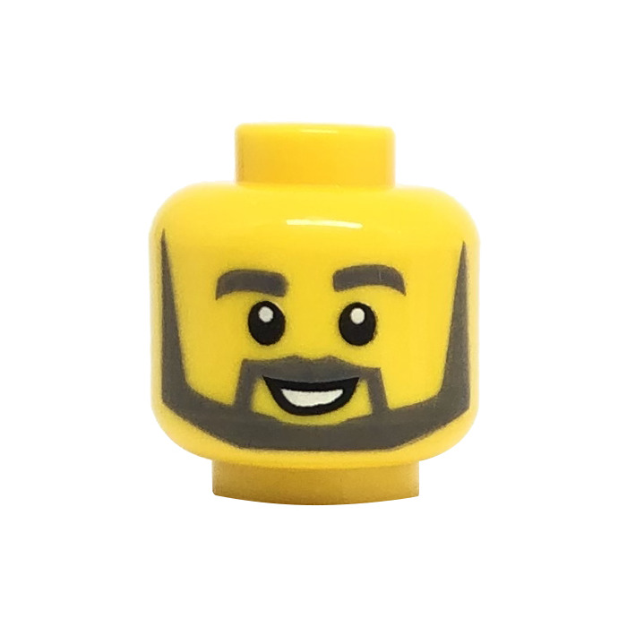 LEGO Train Ticket Inspector Minifigure Head (Recessed Solid Stud) (3626 ...