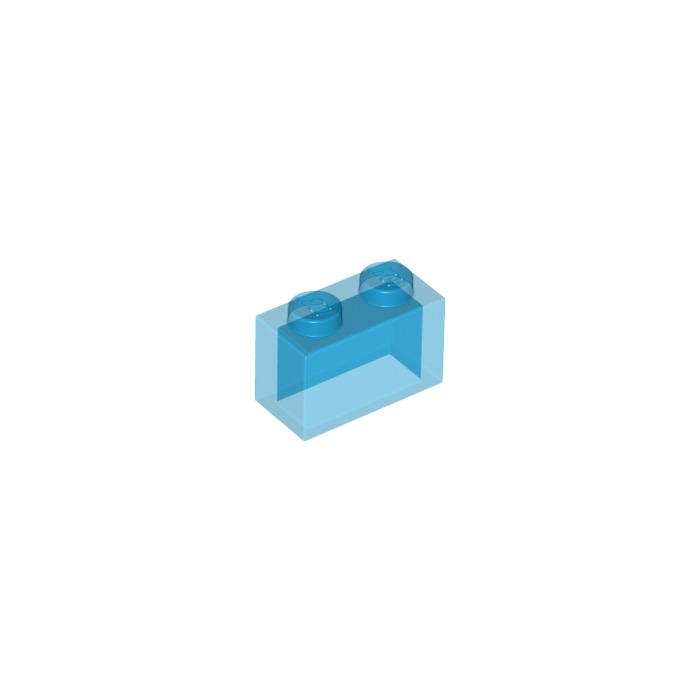 4 X Lego ® 3065 Basic Stein Bloc de construction 1x2 bleu transparent comme sur la photo article neuf 