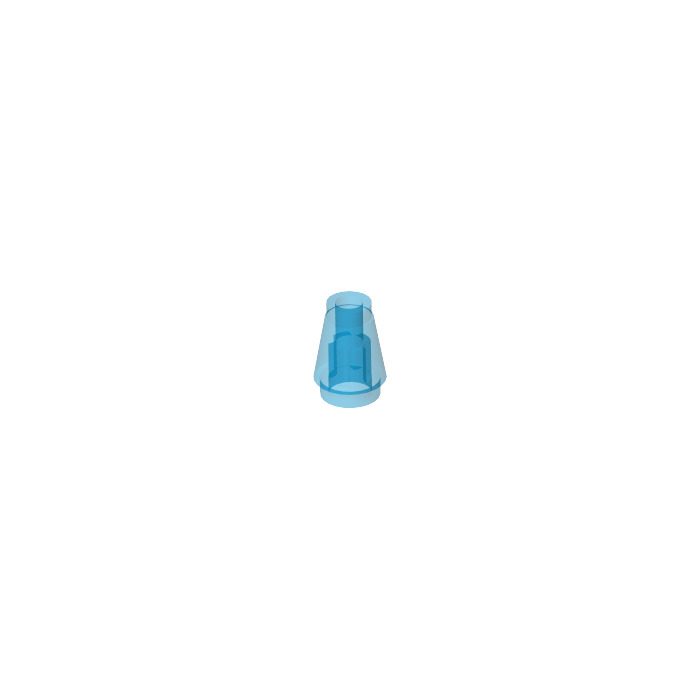 bleu transparent blue 6 x LEGO 64288 Cone 1x1 With Top Groove NEUF NEW 