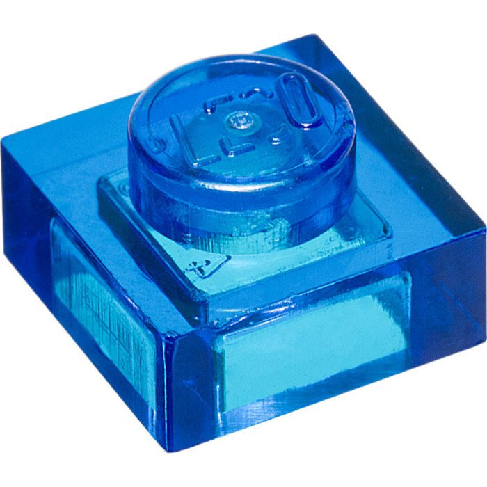 Transparent Blue Plate Lego 1x1 Transparent Plate LEGO Transparent