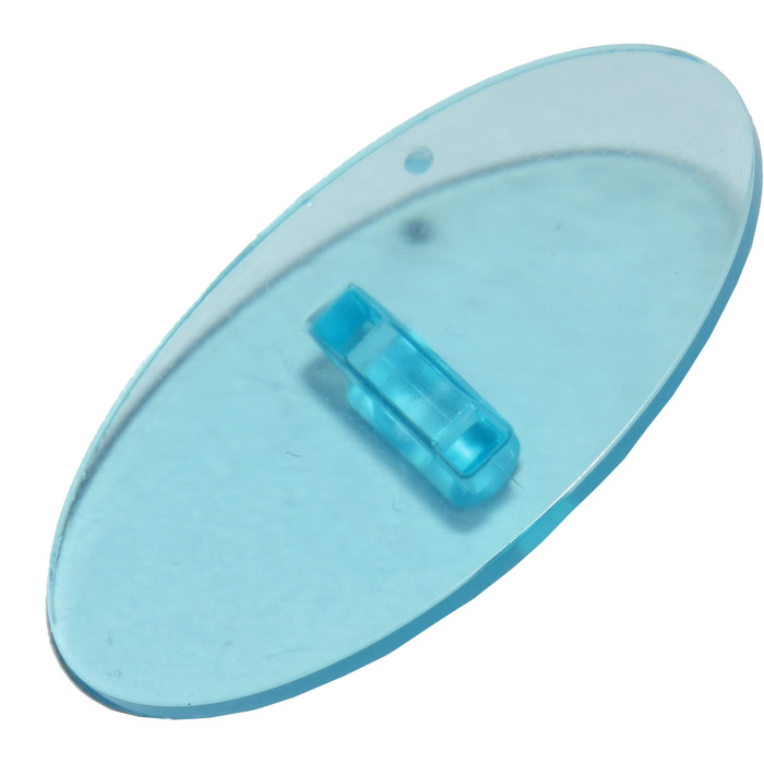2 X NUOVO LEGO scudo ovale-trasparente-Blu chiaro 92747 
