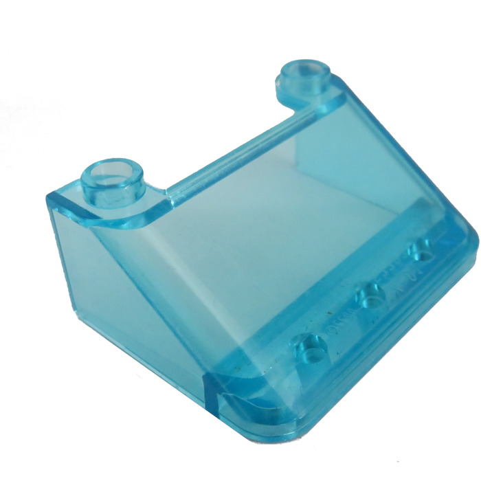 Lego 3 X Windscreen 92474 Transparent Light Blue 6x2x2 Curved with handle 