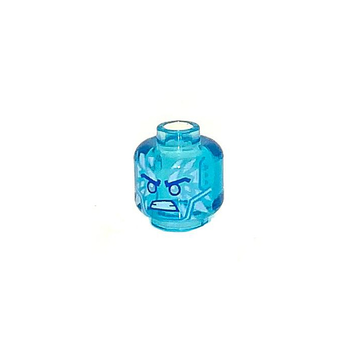 LEGO Transparent Light Blue Zane Crystalized Head (1091 LEGO Transparent Light Blue Zane Crystalized Head (1091