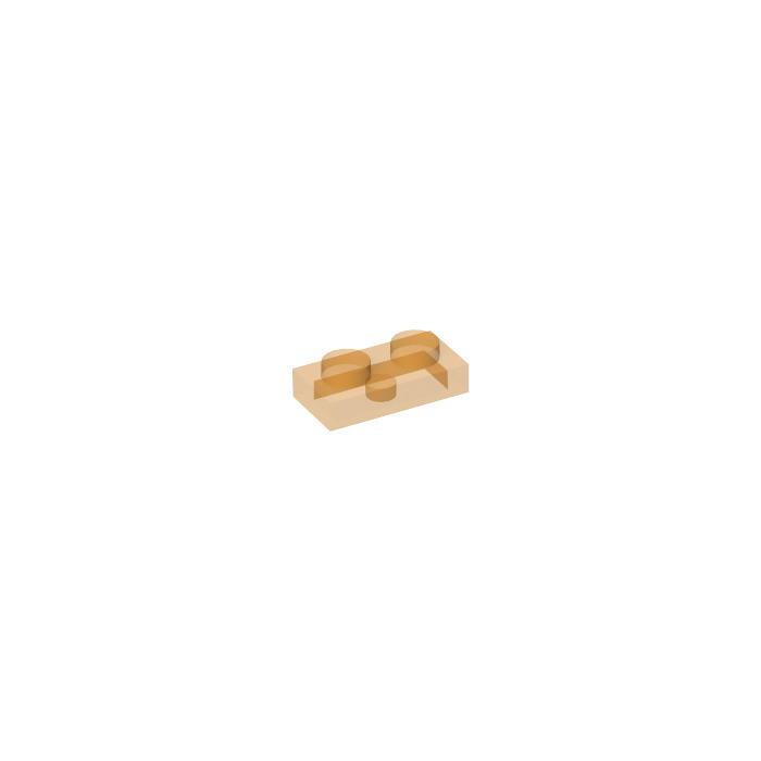Lego Platte 1x2 Transparent Orange 5 Stück 71 