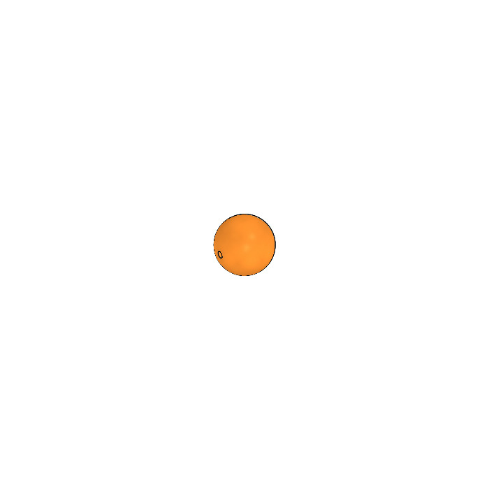 1x Lego Bionicle Ball Transparent Orange Marbled Yellow Ball 70225 54821pb04 