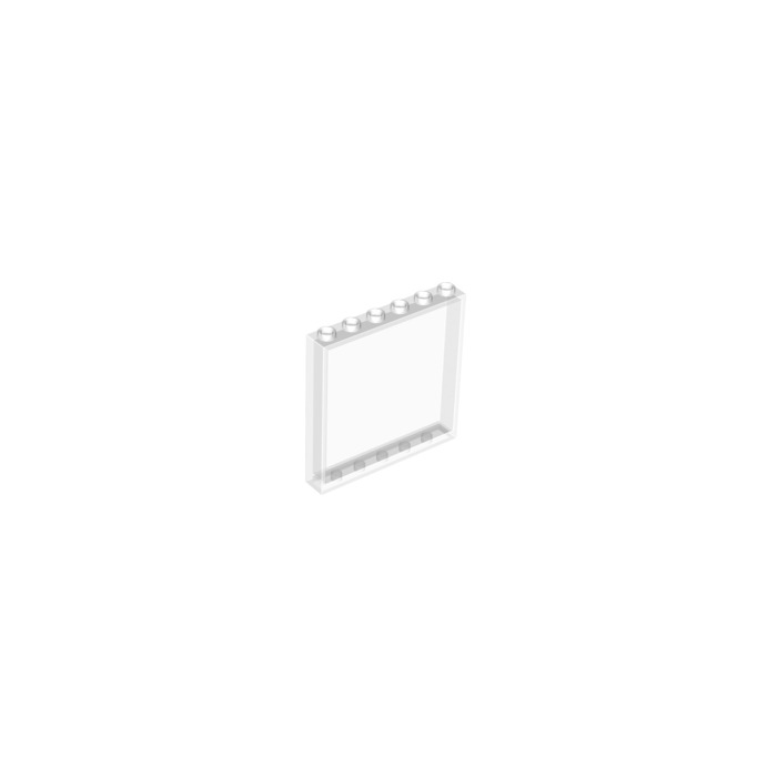 Lego 4x Used 35286 1x6x5 Wall Element Transparent White see Description