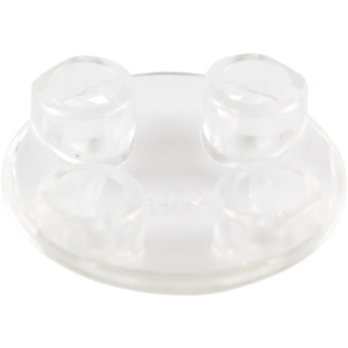 LEGO® Trans Clear Plate Round 2 x 2 with Round Bottom Part 2654 