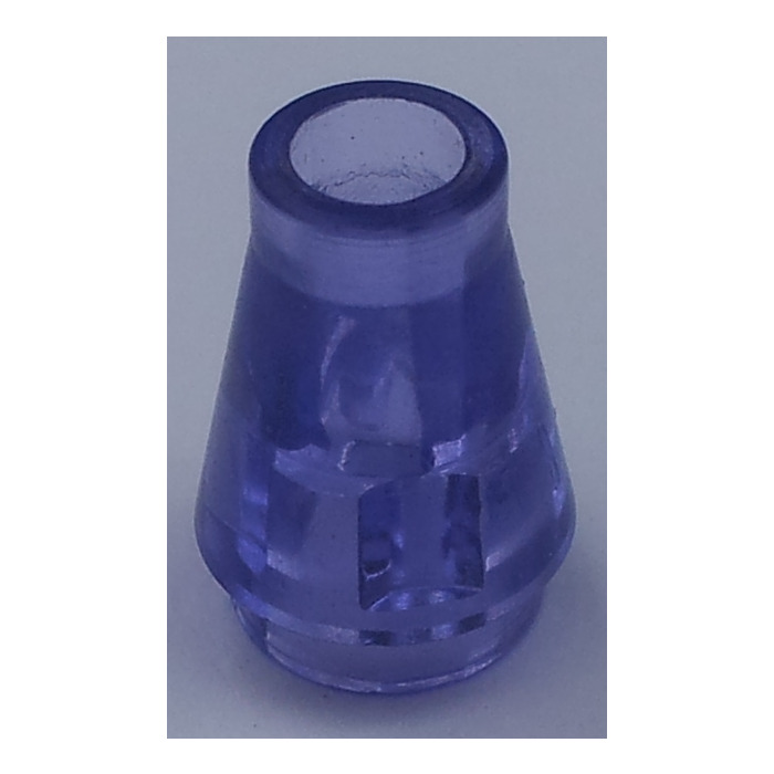 LEGO Transparent Purple Cone 1 x 1 without Top Groove (6188) | Brick ...