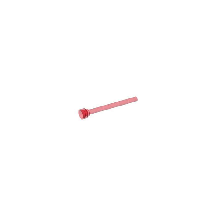 LEGO Classic Trans Red Antenna Translucent 1x4 Pole Space 