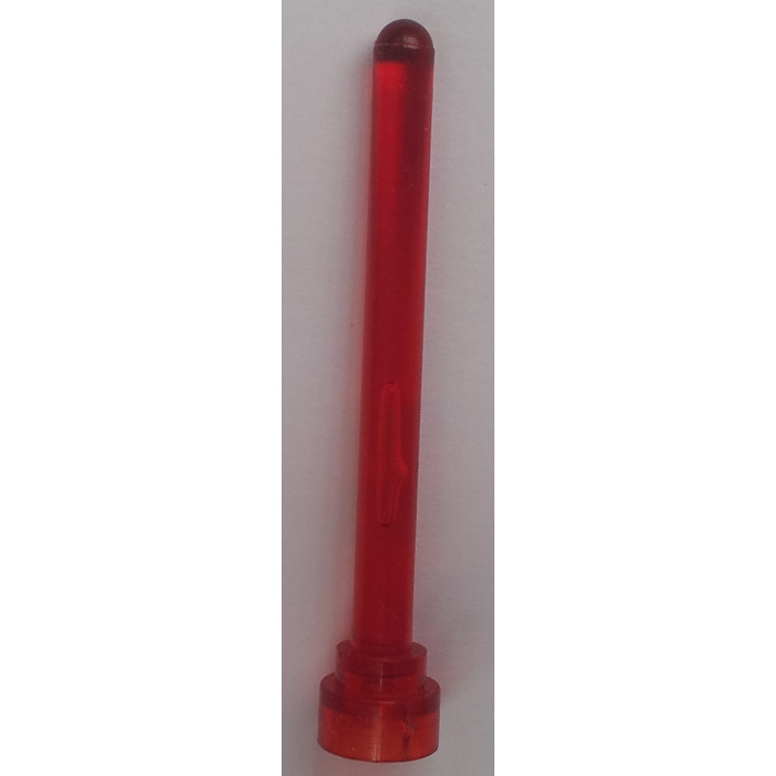 LEGO Classic Trans Red Antenna Translucent 1x4 Pole Space