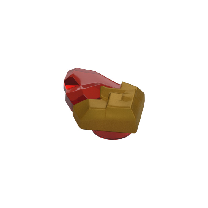 Lego Red Rocks LEGO Transparent Red Rock with Pearl Gold Base (105311) | Brick Owl