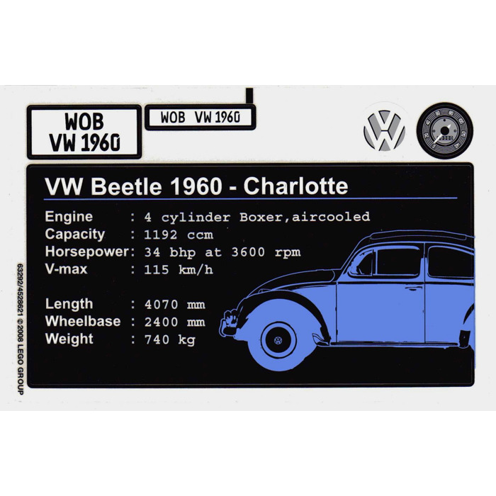 lego vw beetle 10187