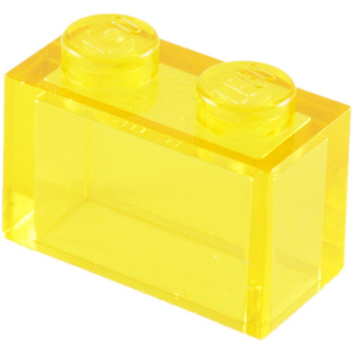 306544 LEGO® Stein Brick 1 x 2 transparent Gelb 10 Stück Neu 