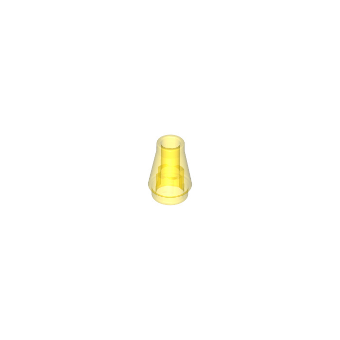 Kollegium Tablet Fil LEGO Transparent Yellow Cone 1 x 1 without Top Groove (4589 / 6188) | Brick  Owl - LEGO Marketplace