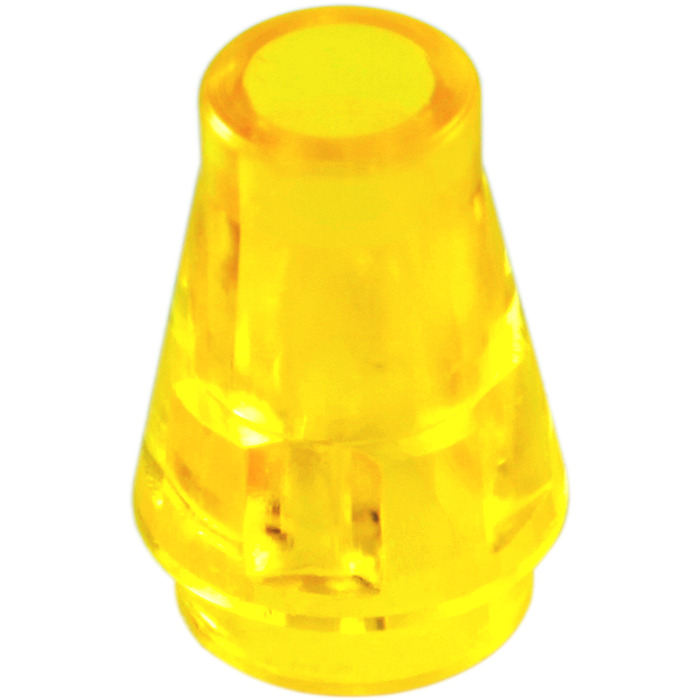 Kollegium Tablet Fil LEGO Transparent Yellow Cone 1 x 1 without Top Groove (4589 / 6188) | Brick  Owl - LEGO Marketplace