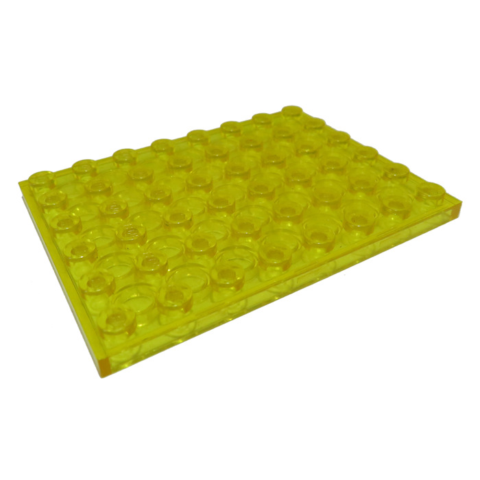 1 x Lego System Bau Platte transparent gelb 6x8 6927 483 920 6970 493 3036 