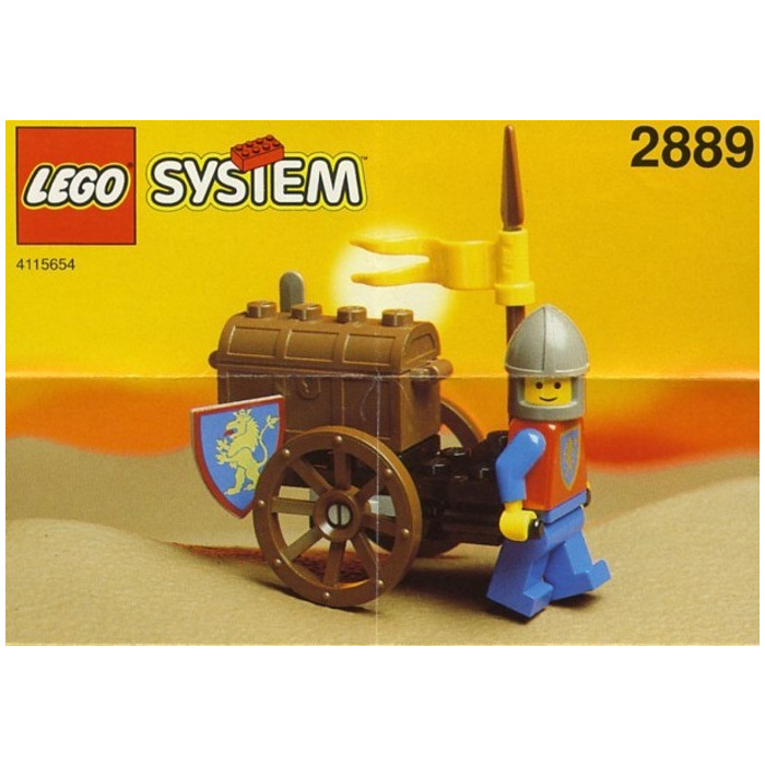 1 4738 LEGO Parts~ Treasure Chest w Lid 4738 MED DK FLESH