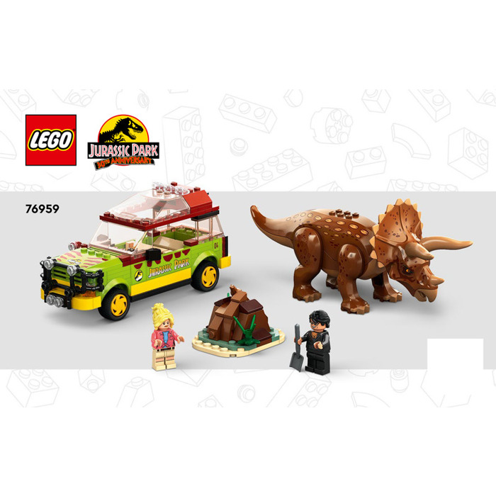 Jeu de construction - LEGO - 76940 - T. Rex - Tricératops - 198