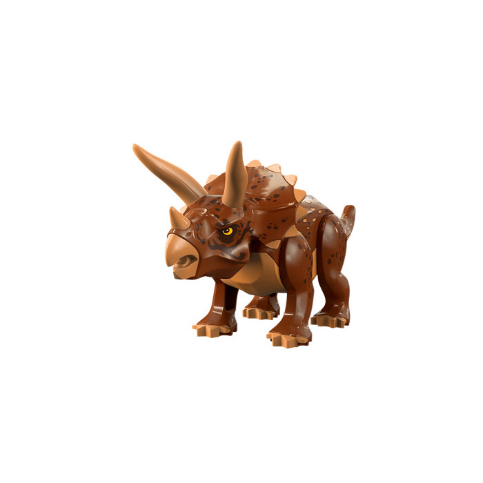 lego-triceratops-with-reddish-brown-top-with-flesh-and-dark-brown