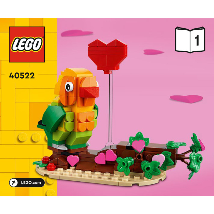 LEGO Valentine Lovebirds Set 40522 Instructions Set | Brick Owl - LEGO ...