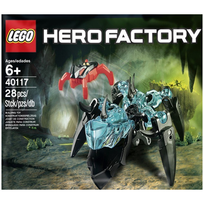 LEGO Transparent Light Blue Hero Factory Beast Head with 