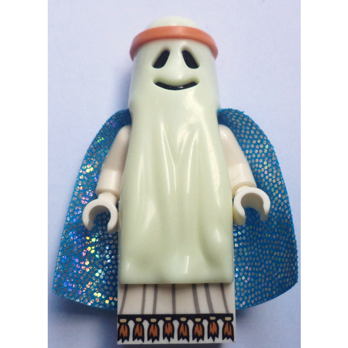 LEGO Glow In Dark Opaque Minifigure Headgear Head Cover Ghost Shroud Smile Rare
