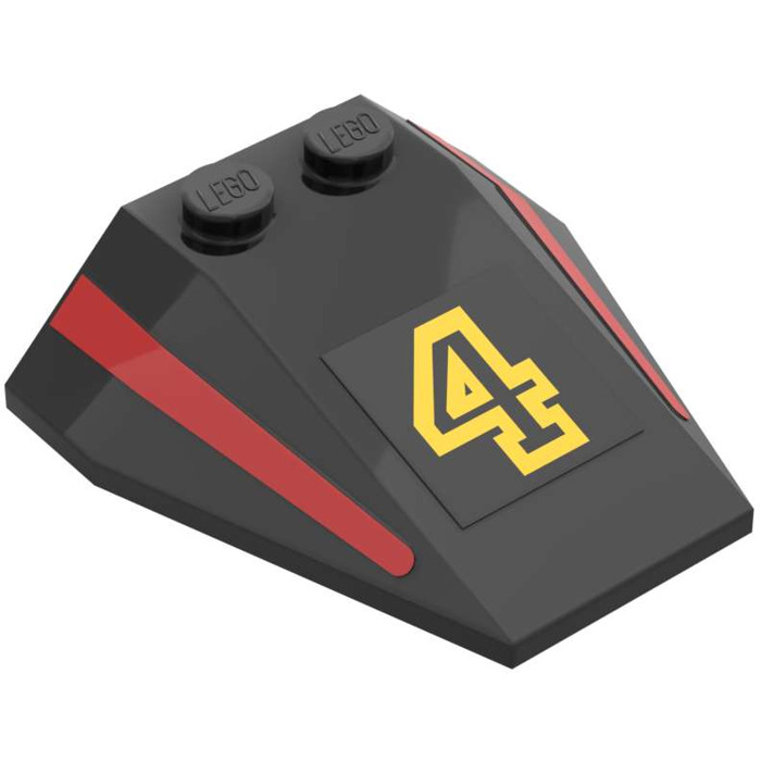 LEGO Wedge 4 x 4 Triple without Stud Notches (6069) | Brick