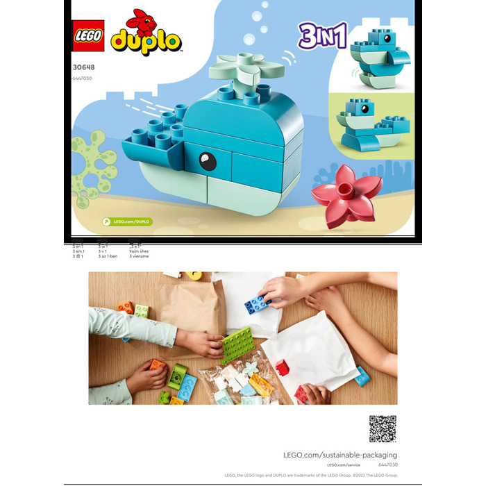 Lego whale instructions sale