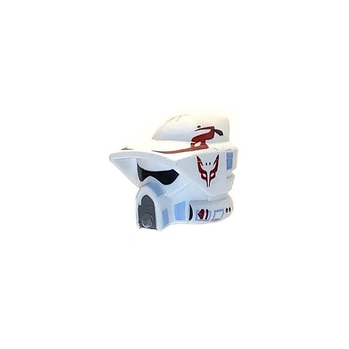 LEGO White ARF Trooper Helmet with Rancor Battalion Markings (75111