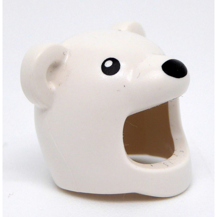 パーツ BEAR'S 717 LEGO White Bear Costume Head Cover with Black Eyes (104485