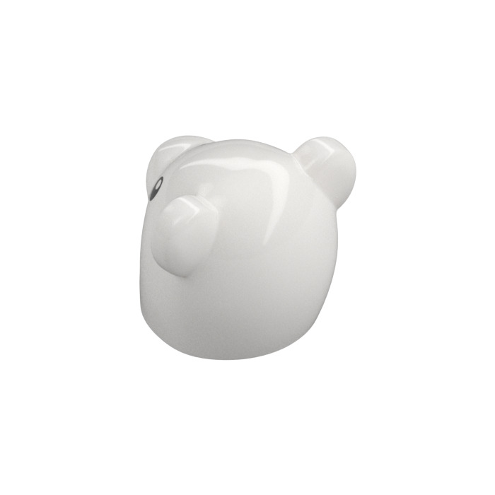 LEGO White Bear Costume Head Cover with Black Eyes (104485
