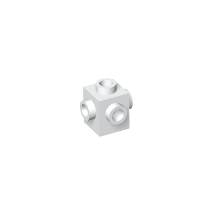 LEGO Parts NEW Pack of 2 Brick 1x1 with Studs on 4 Sides 4733 WHITE