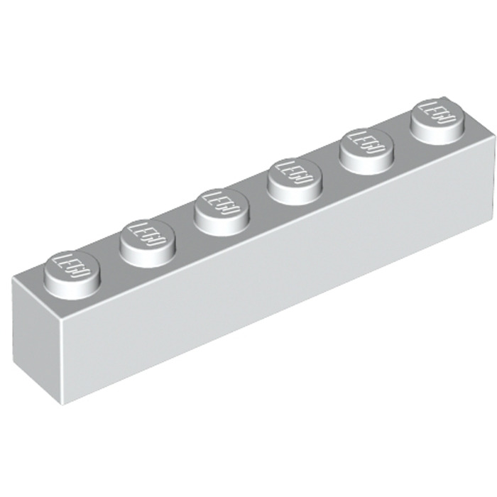 White Bricks 3009 Verschiedene Stückzahlen LEGO® Steine 1x6 Weiß 